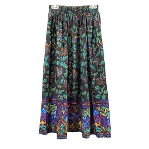 Vintage Floral Maxi Skirt